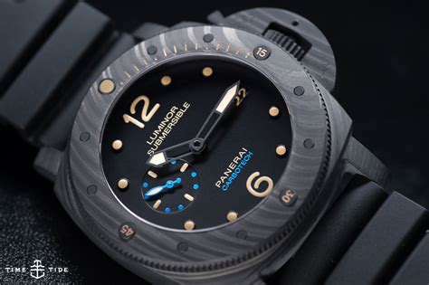 panerai luminor submersible carbotech replica|panerai carbotech.